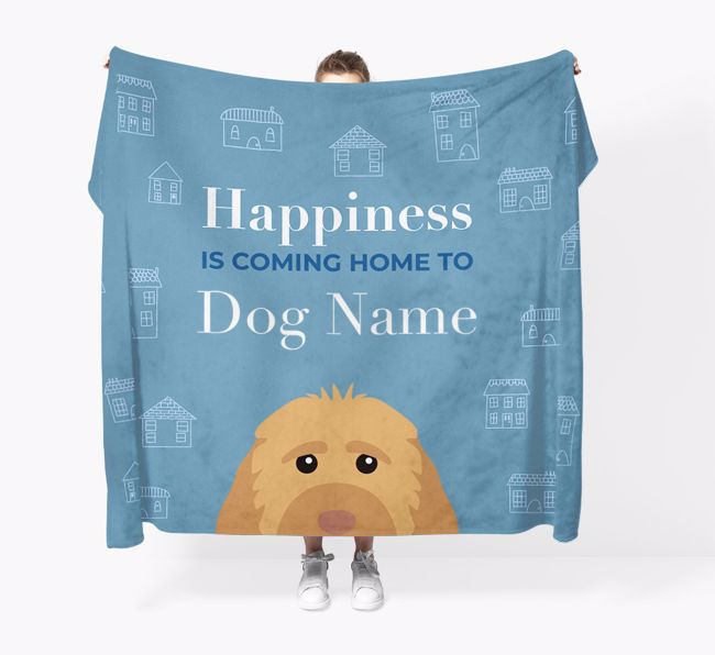 Happiness Is: Personalized {breedFullName} Throw Blanket